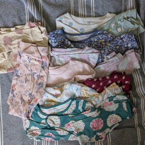 6T cold weather pajama bundle - 7 sets long sleeve shirts + pants